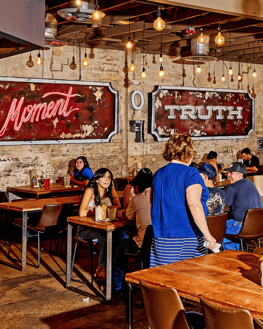 Inside Truth BBQs location in Texas