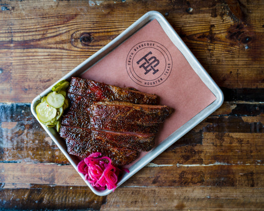 Truth BBQ Texas Ribs, Cooked in-house