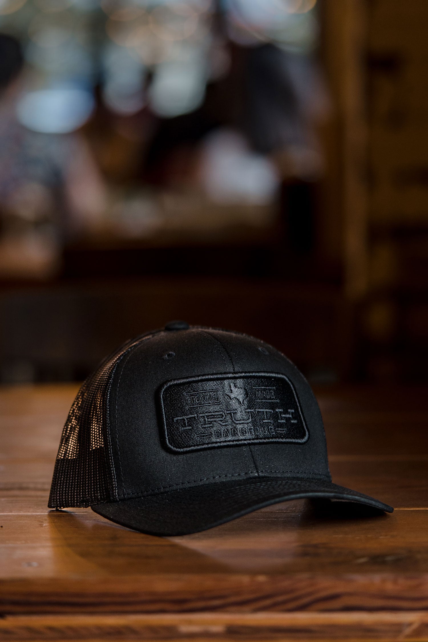 All black trucker hat online